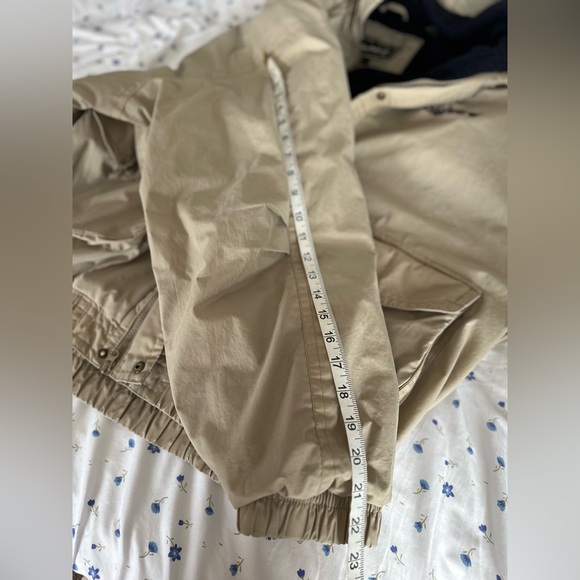 VTG 90s Tan Timberland Sz:XL Weathergear Fleece Lined windbreaker Bomber Jacket - Picture 5 of 16